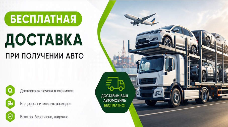 Акция! Бесплатная доставка по Ялте при получении авто